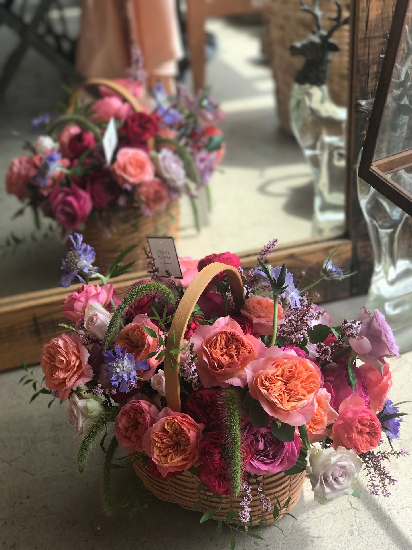 <Selection> Flower Basket - Red