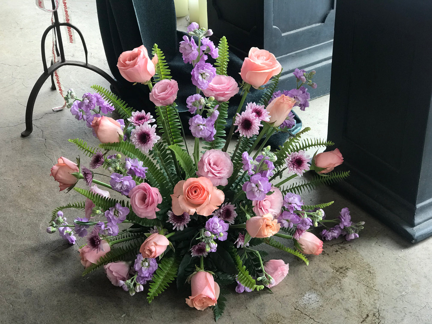 Funeral flower arrangement