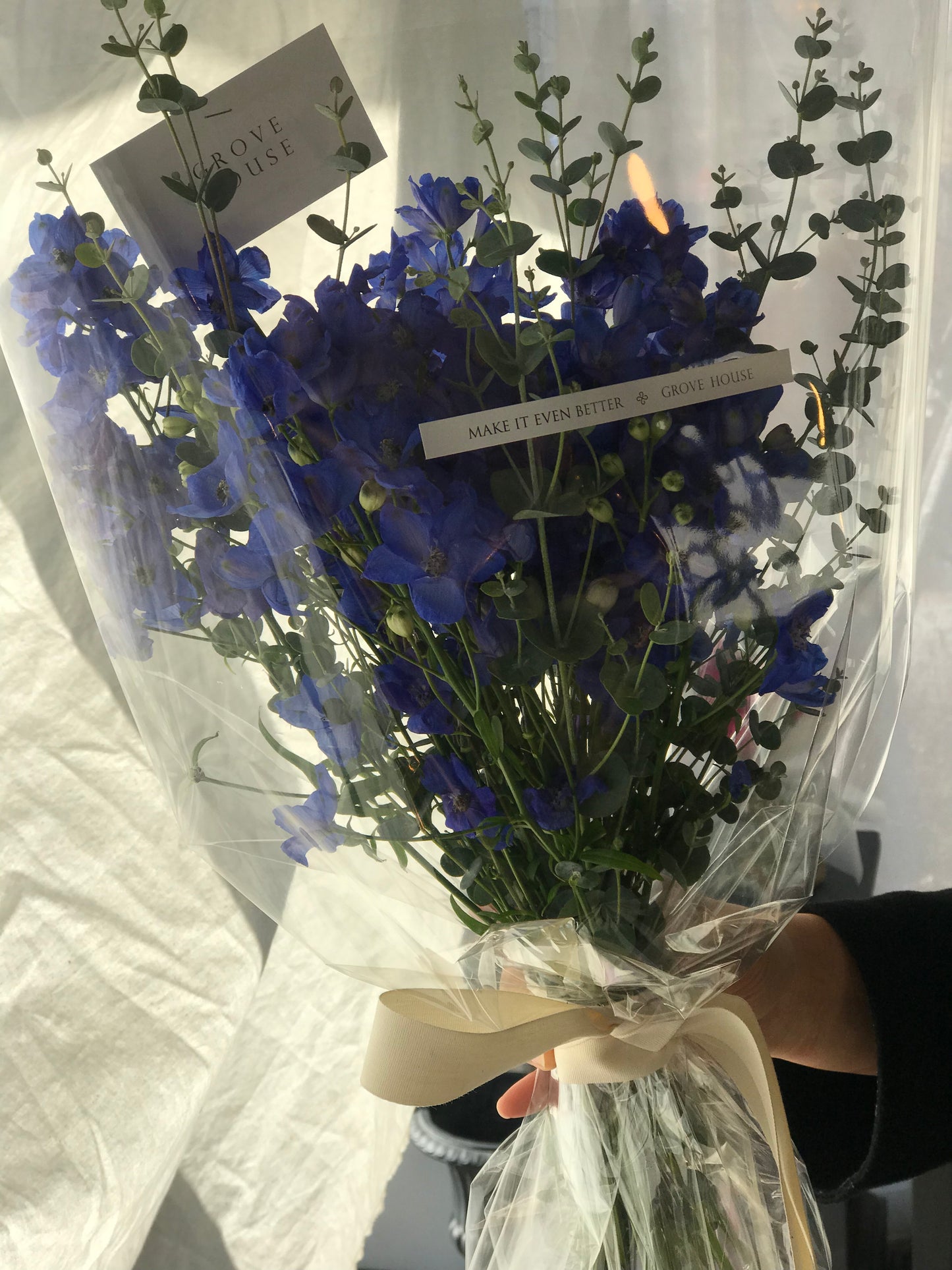 <Selection> Wrapped Bouquet- Blue