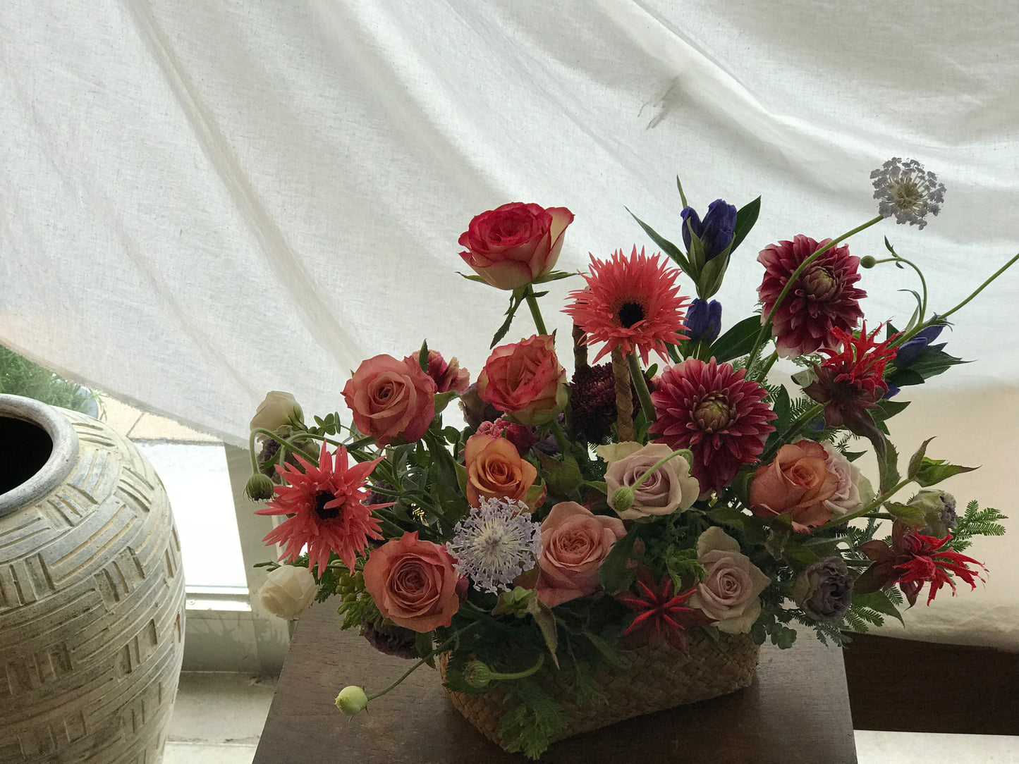 <Selection> Flower Basket - Red