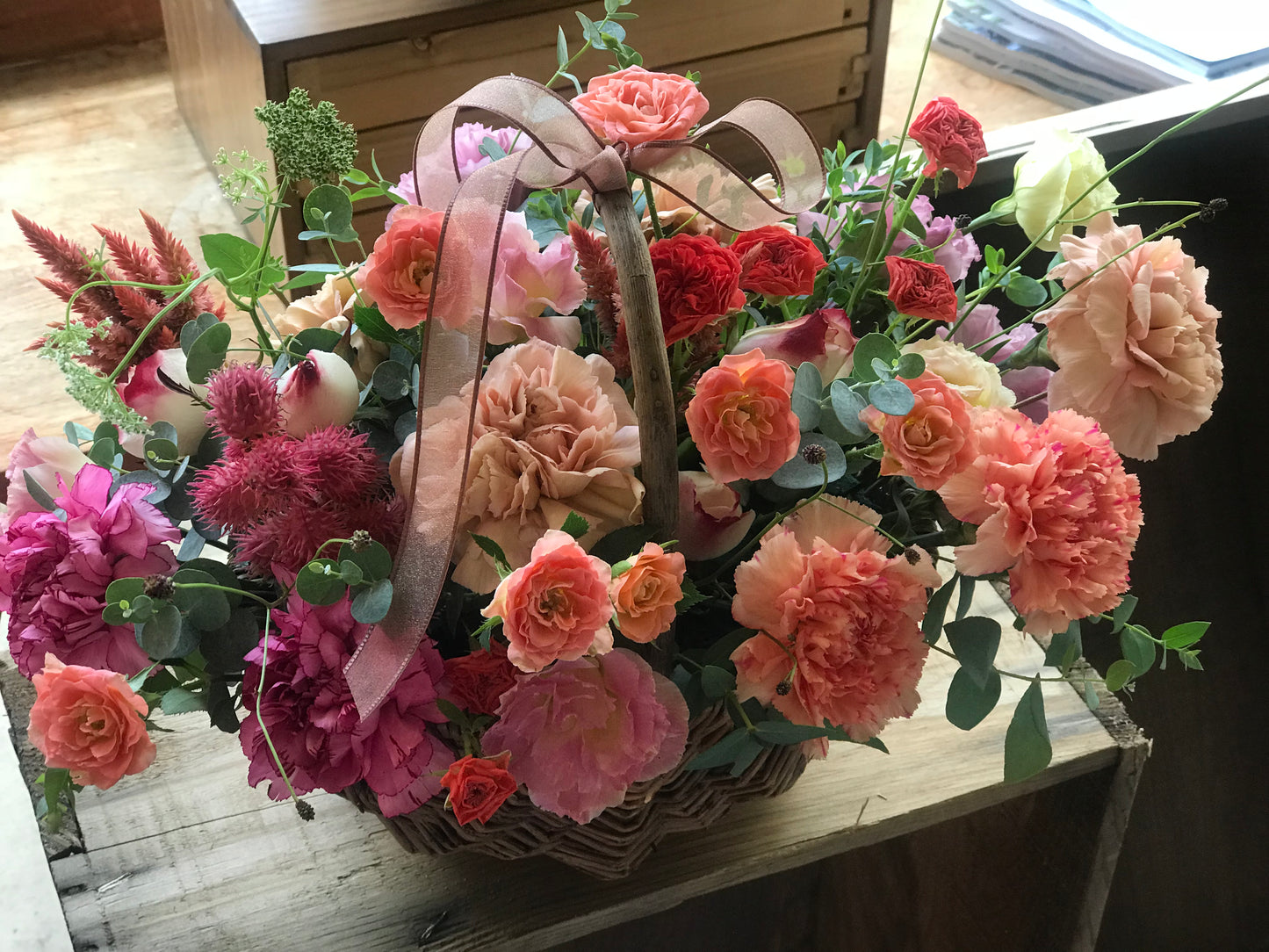 <Selection> Flower Basket - Orange