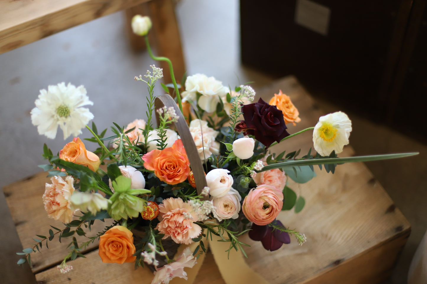 <Selection> Flower Basket - Orange