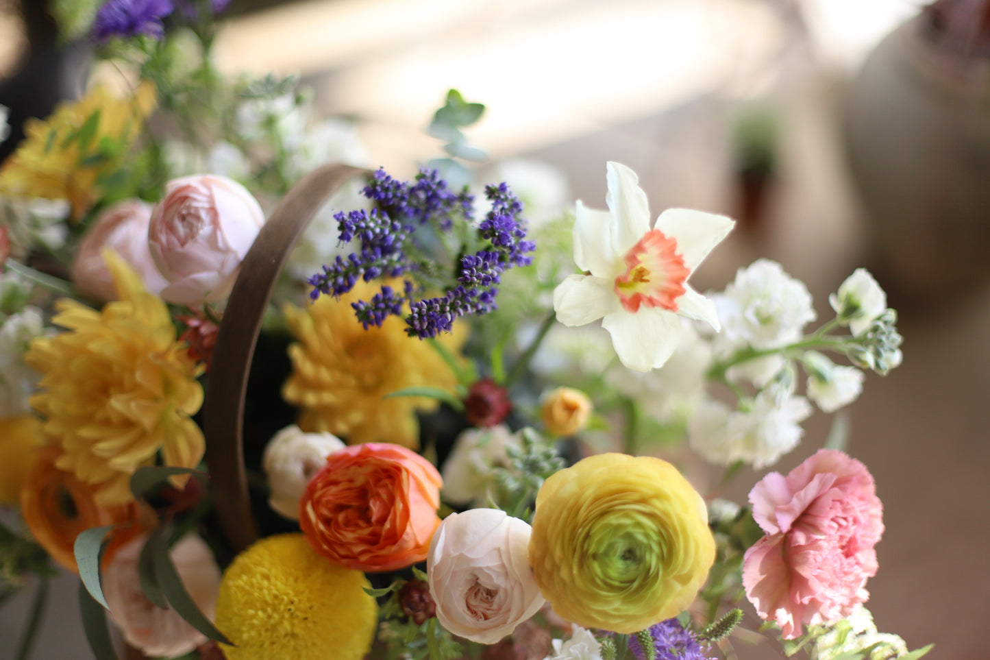 <Selection> Flower Basket - Yellow