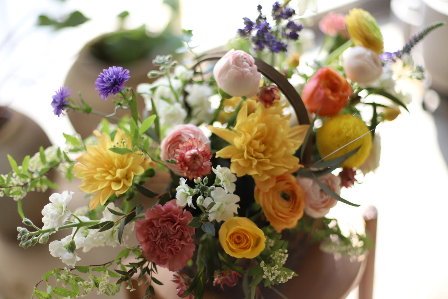 <Selection> Flower Basket - Yellow