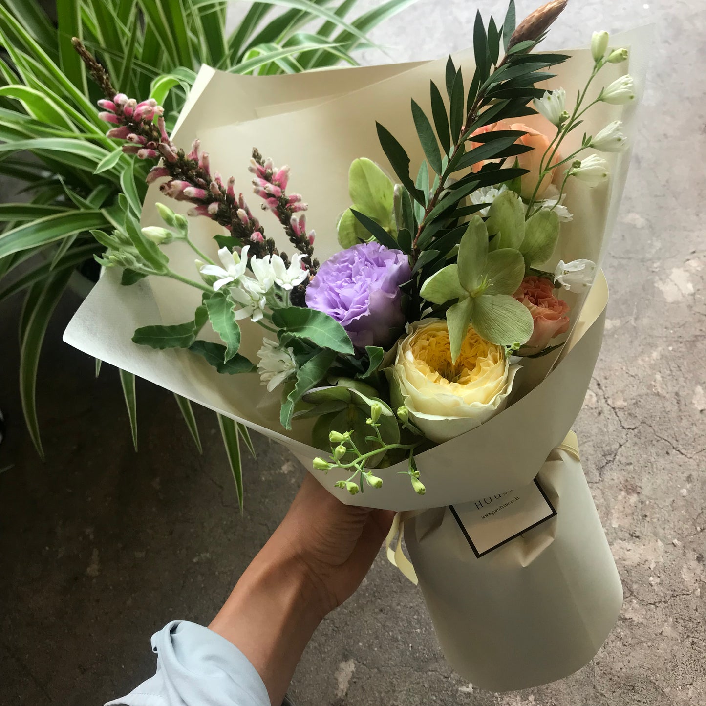 <Selection> Wrapped Bouquet -  Multicolored