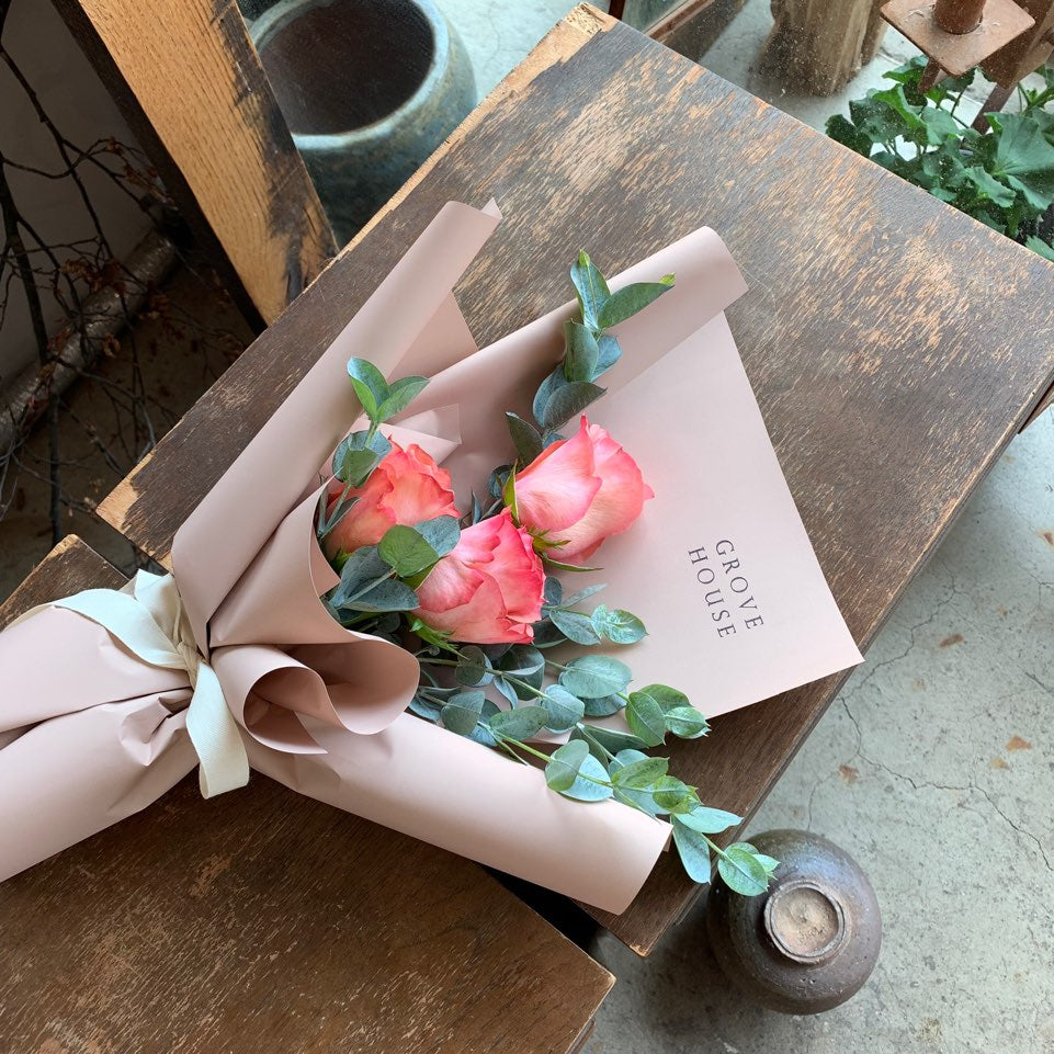 <Selection> Wrapped Bouquet - Orange