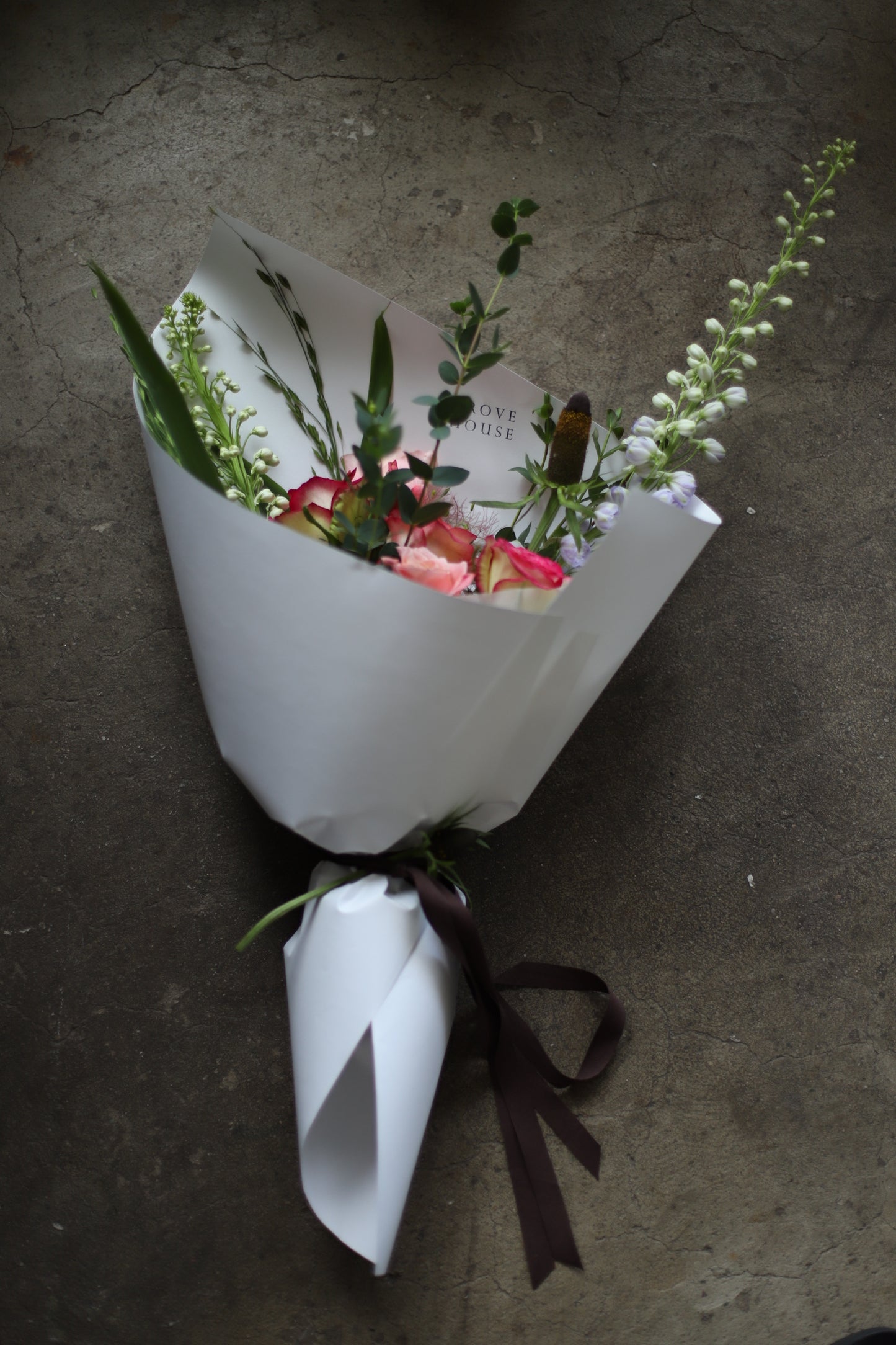 <Selection> Wrapped Bouquet - Orange