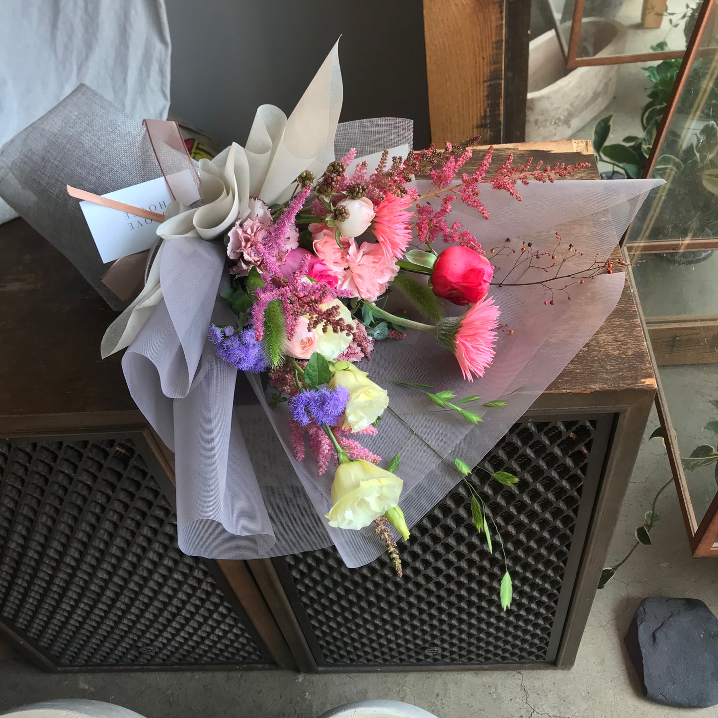 <Selection> Wrapped Bouquet -  Multicolored