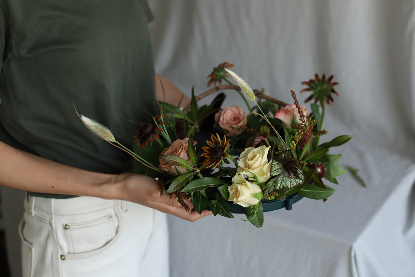 <Selection> Table Wreath Centerpiece with Candle