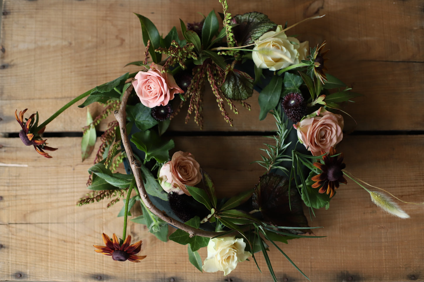 <Selection> Table Wreath Centerpiece with Candle