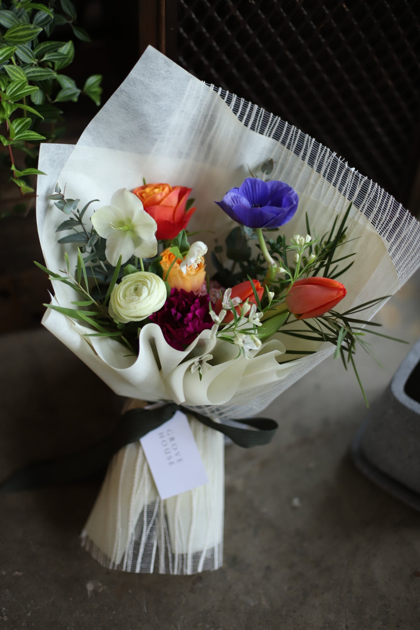 <Selection> Wrapped Bouquet -  Multicolored