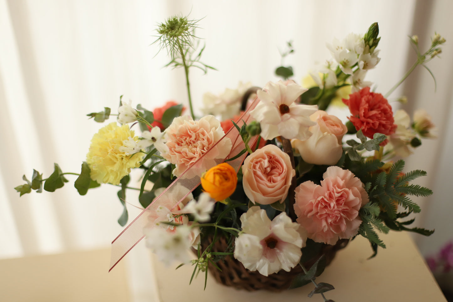 <Selection> Flower Basket - Orange