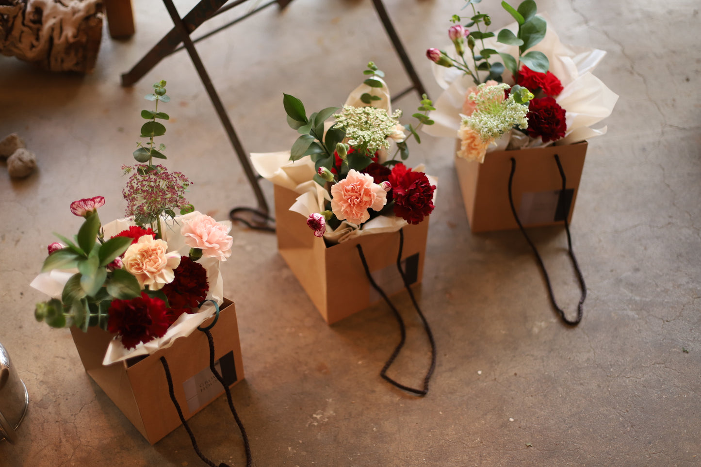 Designer's Choice | Stunning Fresh Flower Vase Arrangement in Vibrant Red