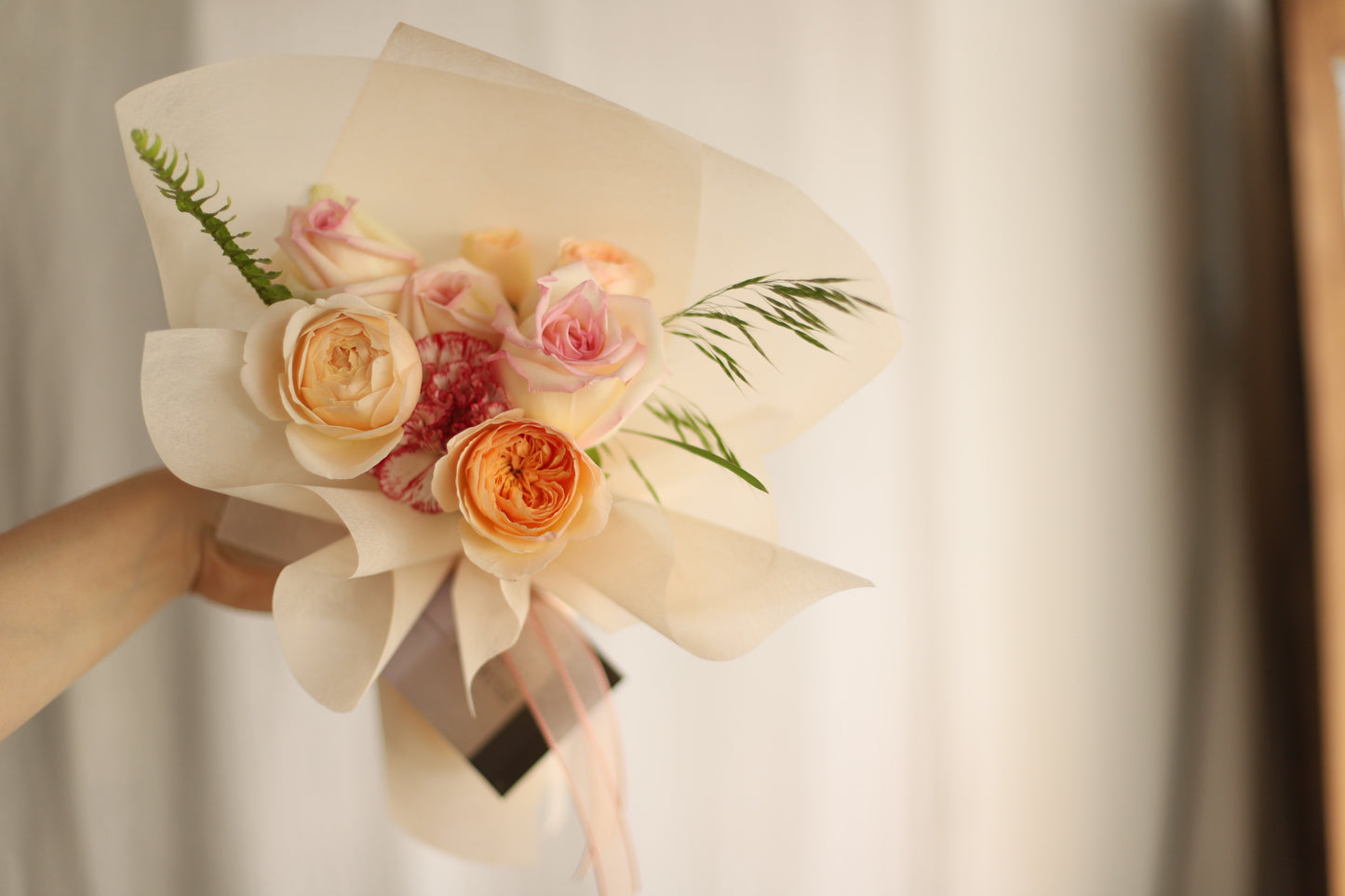 <Selection> Wrapped Bouquet - Orange