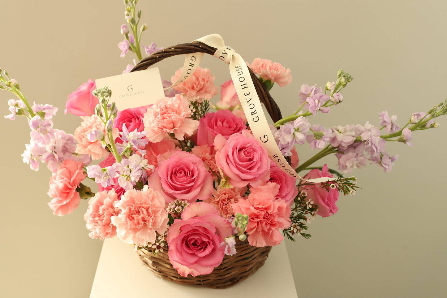 Vibrant Pink Flower Basket for Every Occasion