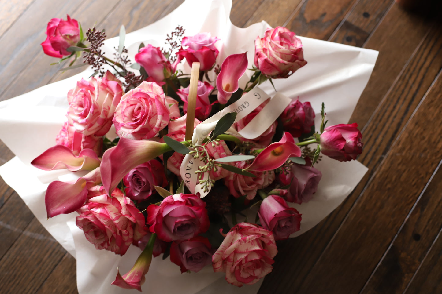 Designer's Choice Valentine's Day Flower Basket | Unique Design in All Colors