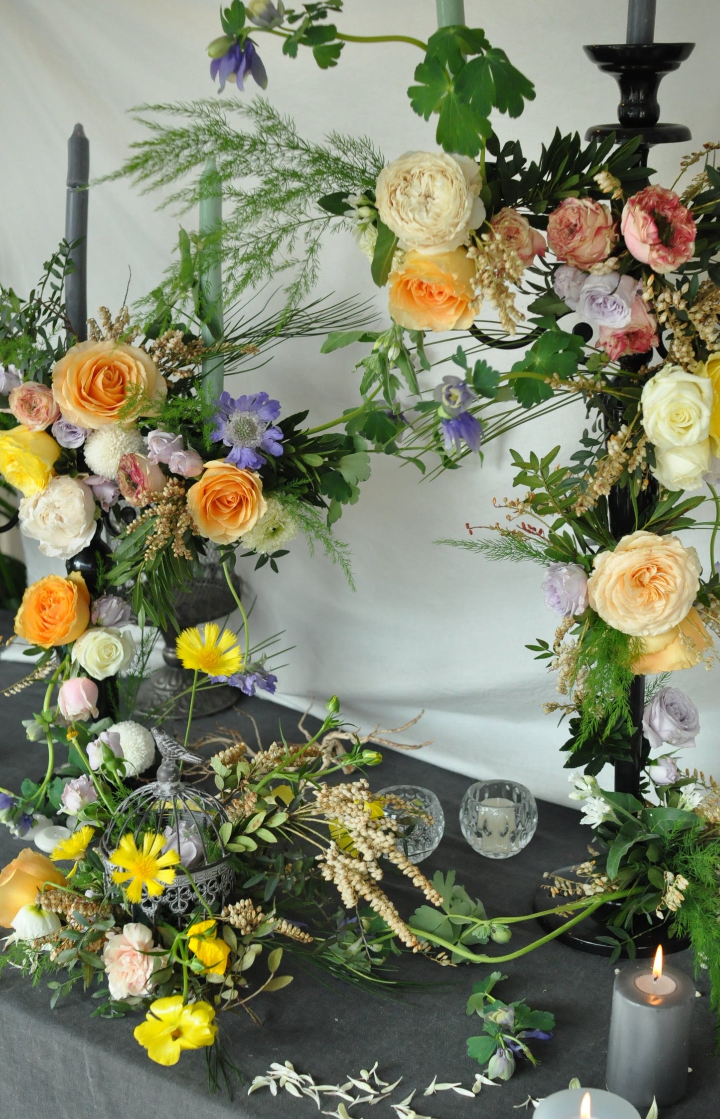 Floral Candelabra Design