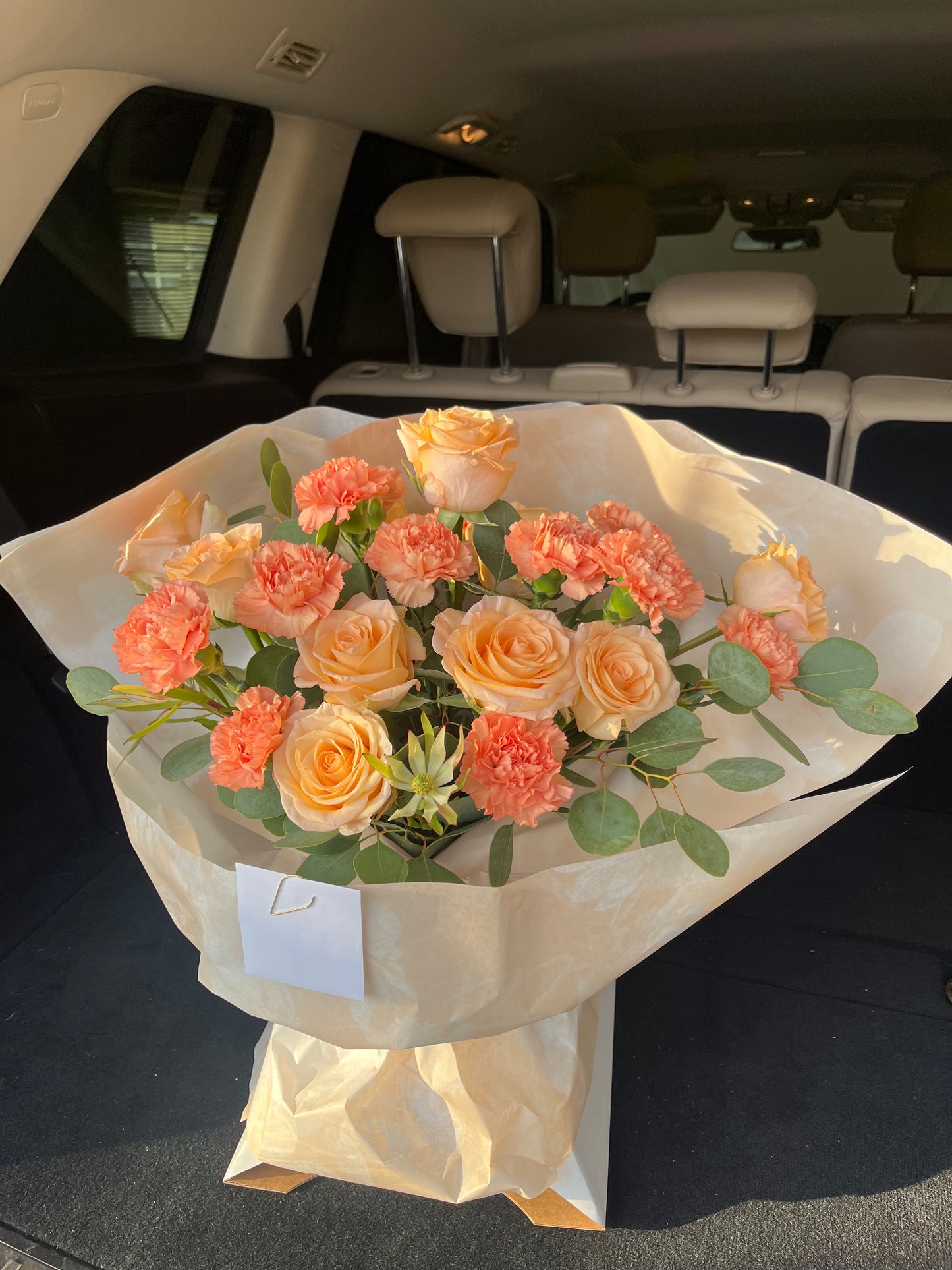 Peachy Paradise in a vase