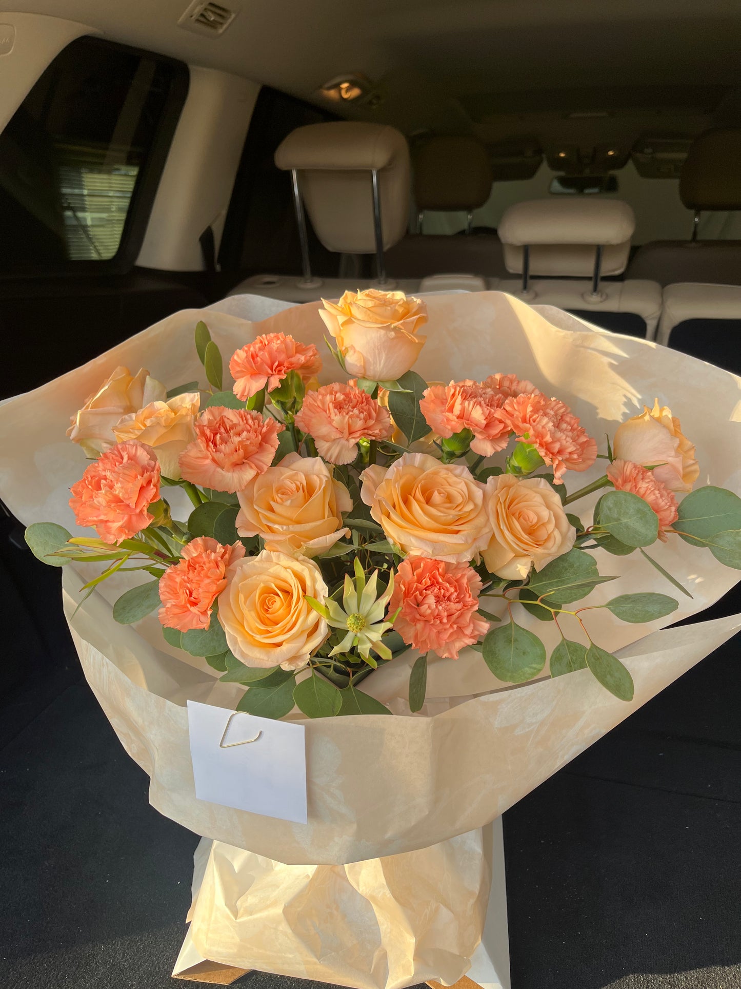 Peachy Paradise in a vase