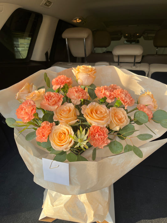 Peachy Paradise in a vase