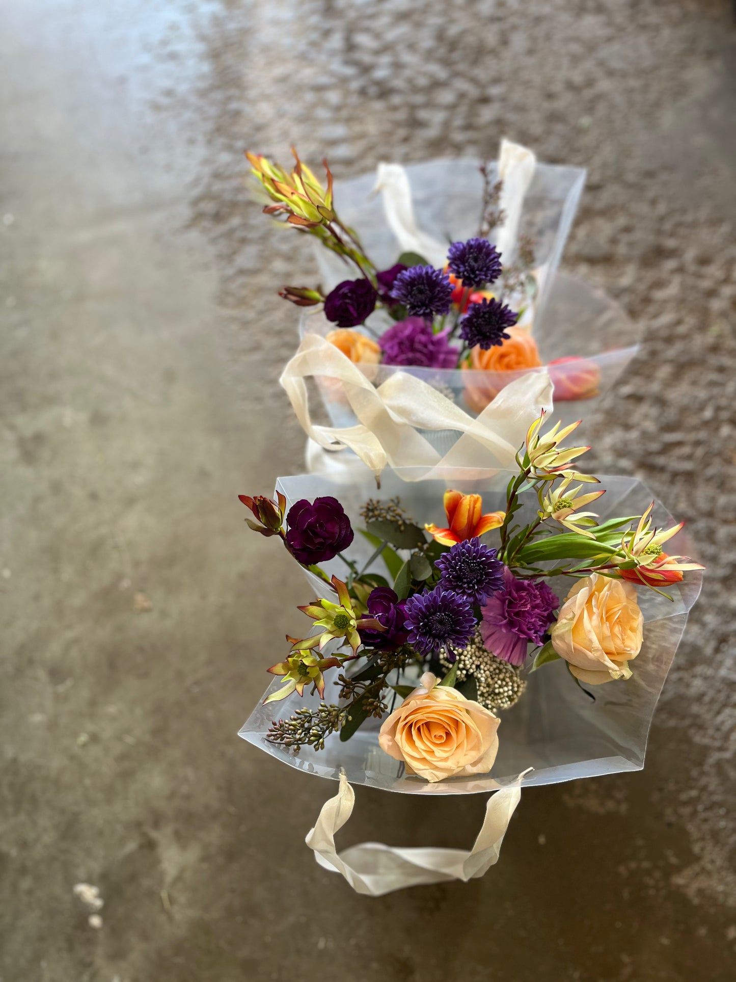 Designer's Choice | Set of Two Individual Flower Bouquets in Vibrant Multicolor
