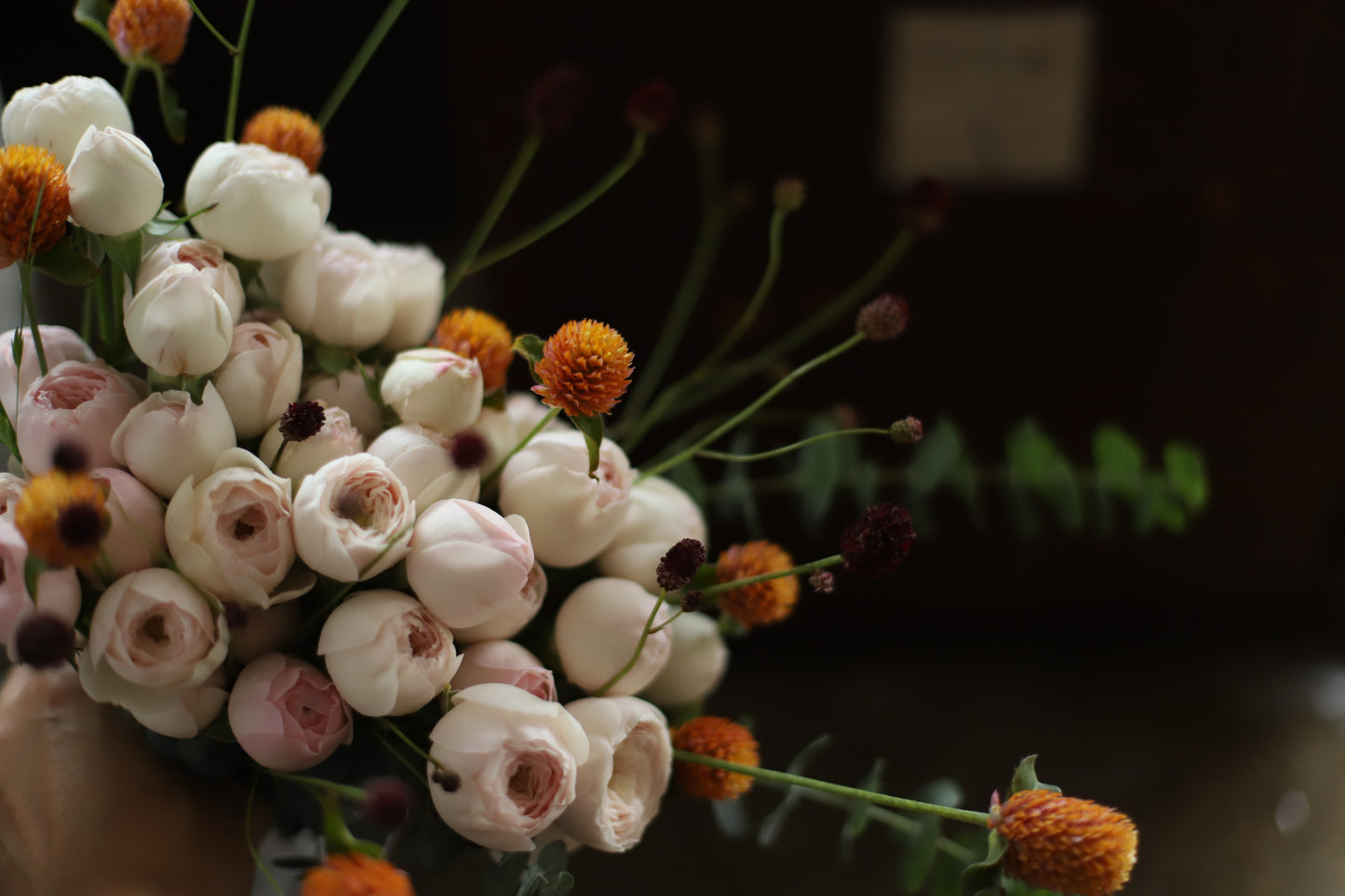 <Selection> Wrapped Bouquet - White and Pastel