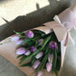 <Selection> Wrapped Bouquet  - Pink and Purple