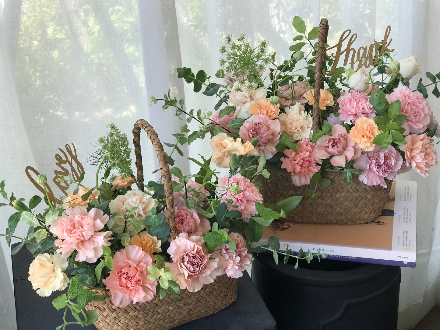 <Selection> Flower Basket - Pink