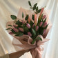 <Selection> Wrapped Bouquet  - Pink and Purple