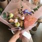 <Selection> Wrapped Bouquet  - Pink and Purple