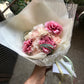 <Selection> Wrapped Bouquet  - Pink and Purple