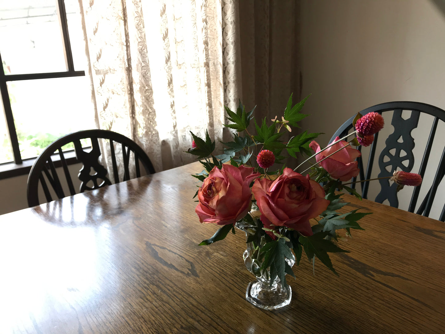 <Selection> Fresh Flower Vase Arrangement – Orange