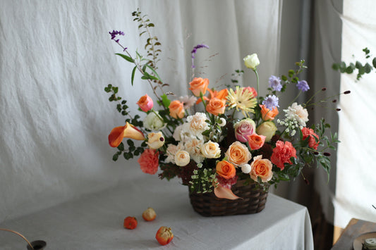 <Selection> Flower Basket - Orange