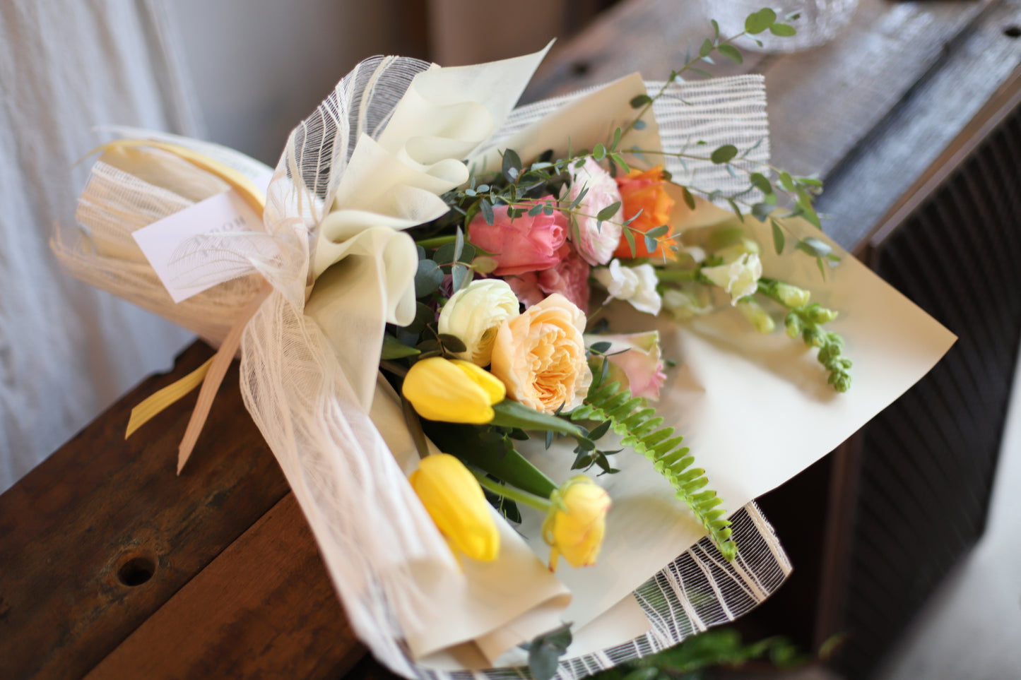 <Selection> Wrapped Bouquet - Yellow