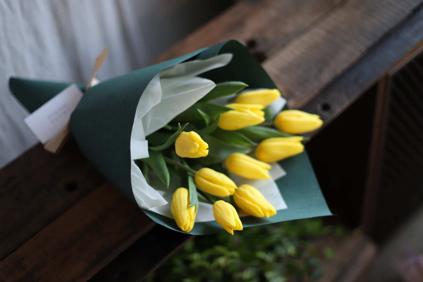 <Selection> Wrapped Bouquet - Yellow