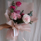 <Selection> Wrapped Bouquet  - Pink and Purple