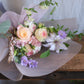 <Selection> Wrapped Bouquet  - Pink and Purple