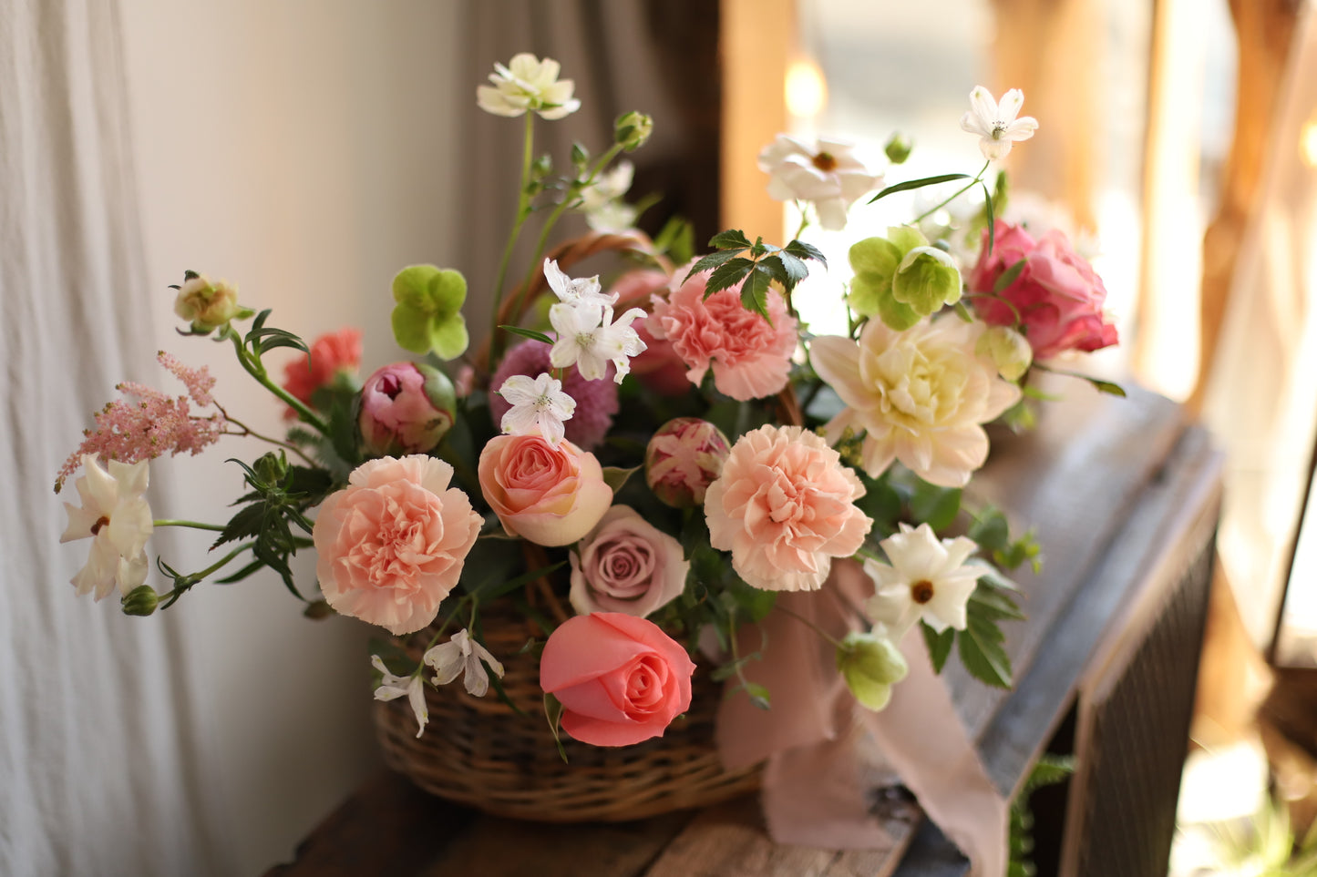 <Selection> Flower Basket - Pink