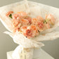 Dreamy Peach Wrapped Bouquet