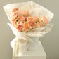 Dreamy Peach Wrapped Bouquet