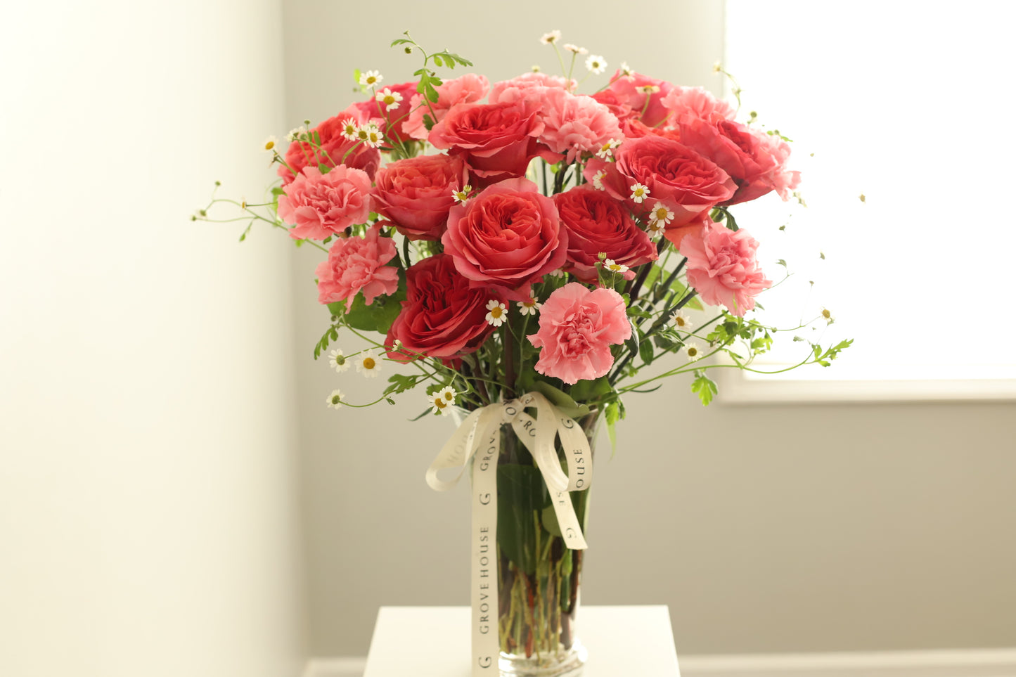 Premium Vivid Pink Roses Bouquet