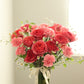 Premium Vivid Pink Roses Bouquet