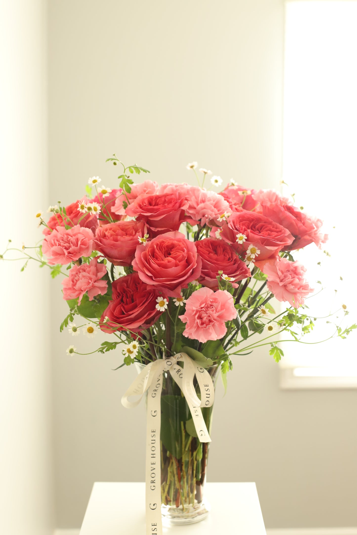 Premium Vivid Pink Roses Bouquet