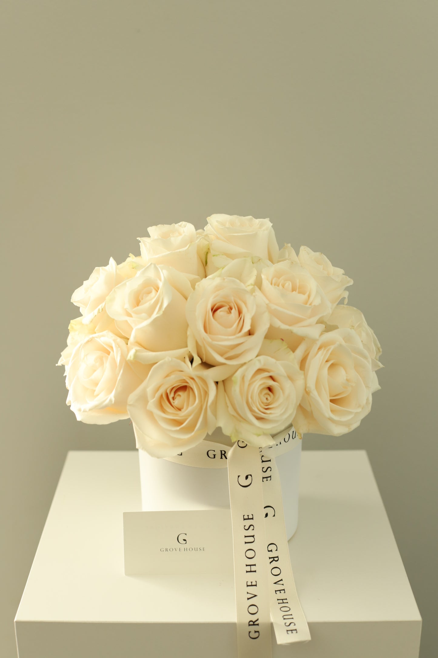 White  Roses Centerpiece for Sympathy