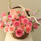 Vibrant Pink Flower Basket for Every Occasion