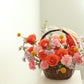 Orange and Yellow Flower Basket