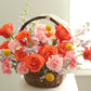 Orange and Yellow Flower Basket