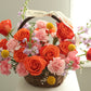 Orange and Yellow Flower Basket