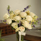 White Roses in a Vase - Thoughtful Sympathy Blooms for Comfort