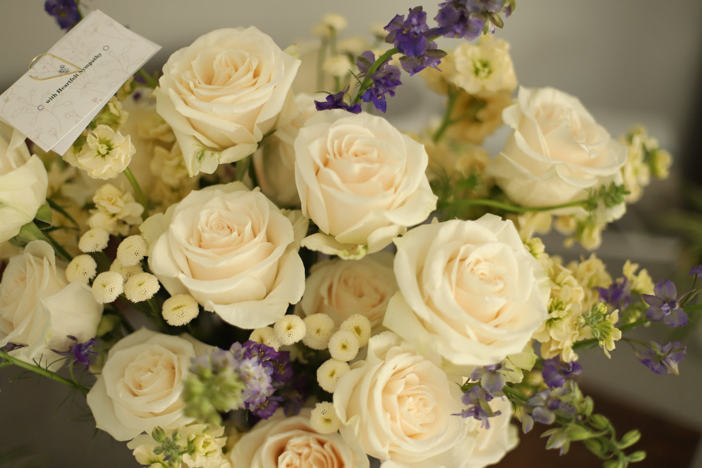 White Roses in a Vase - Thoughtful Sympathy Blooms for Comfort